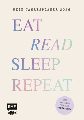 Eat, read, sleep, repeat – Mein Jahresplaner 2026
